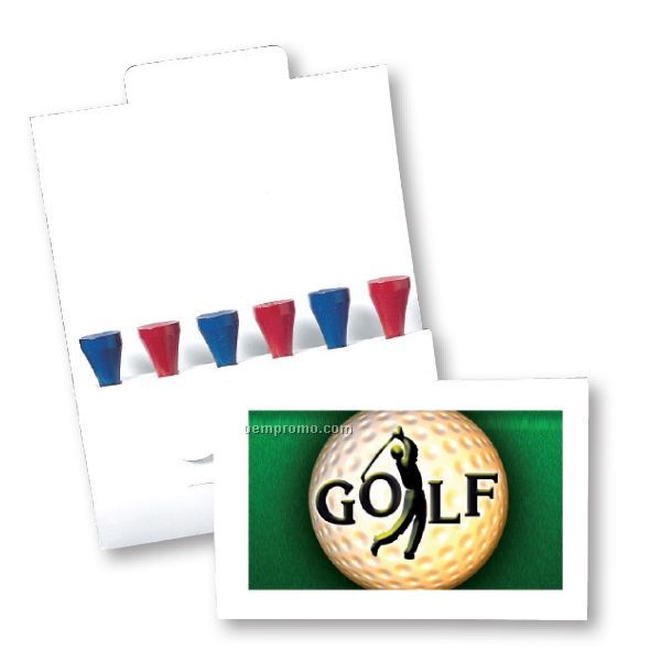 6 Tee Golf Pack W/ Ball Marker