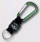 Carabiner With Webbing Strap & Compass