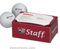 Wilson 2-ball Thank You Box With Business Card Insert