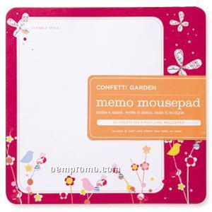 Confetti Garden Memo Mousepad