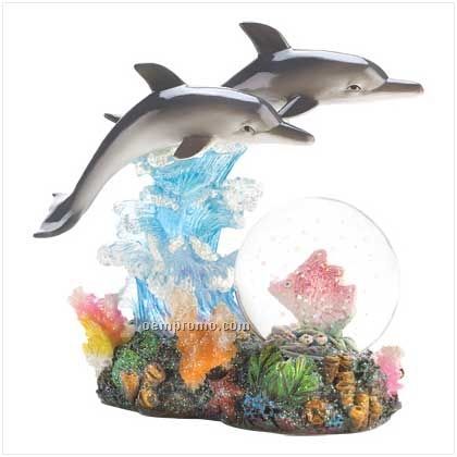 Dazzling Dolphins Water Globe