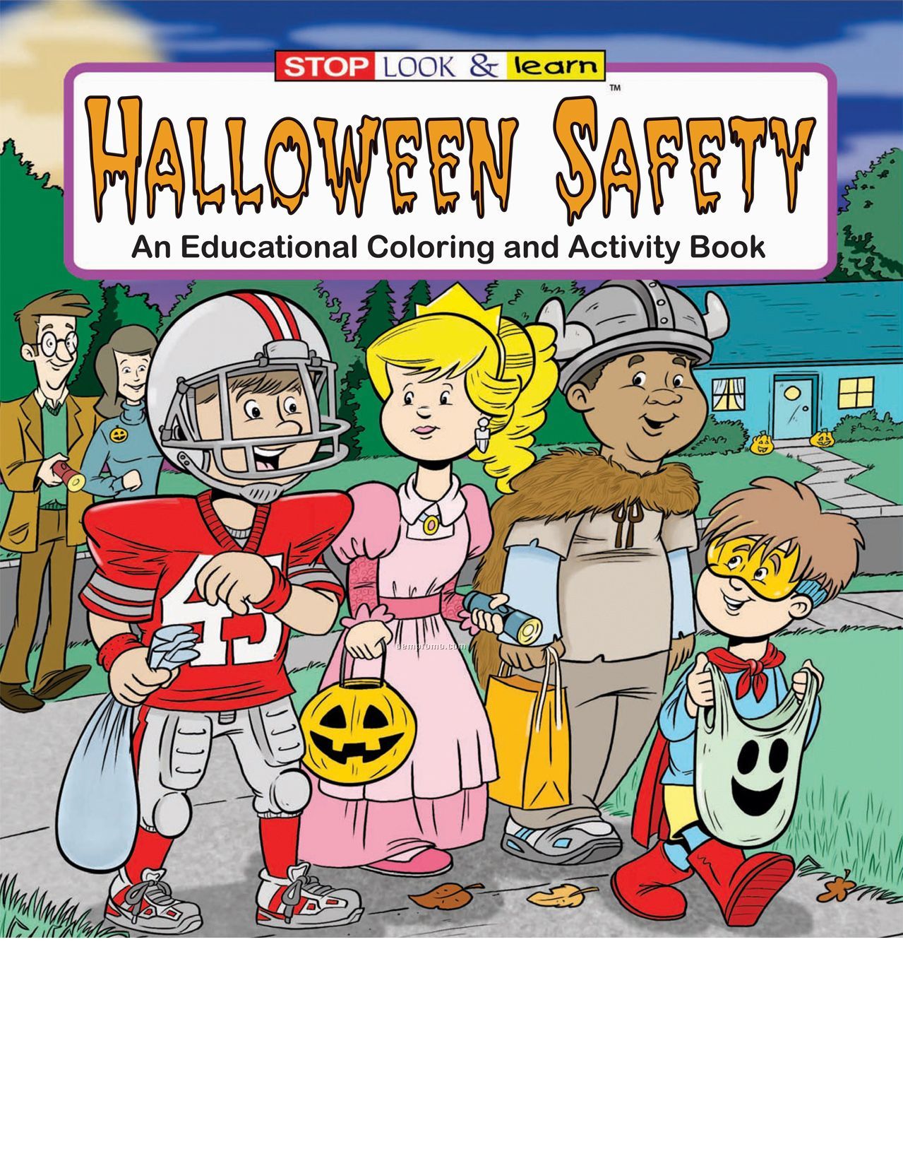 Halloween Safety Coloring Book