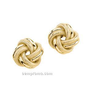 Ladies' 14ky 20mm Knot Earring
