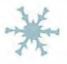 Paper Confetti Shapes Snowflake (5")