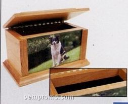 Small Alder Pet Urn / 35 Cubic Inches