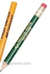 3-1/2" Hex Standard Golf Pencil With Eraser