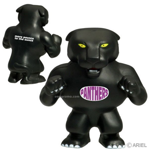 Panther Mascot Squeeze Toy