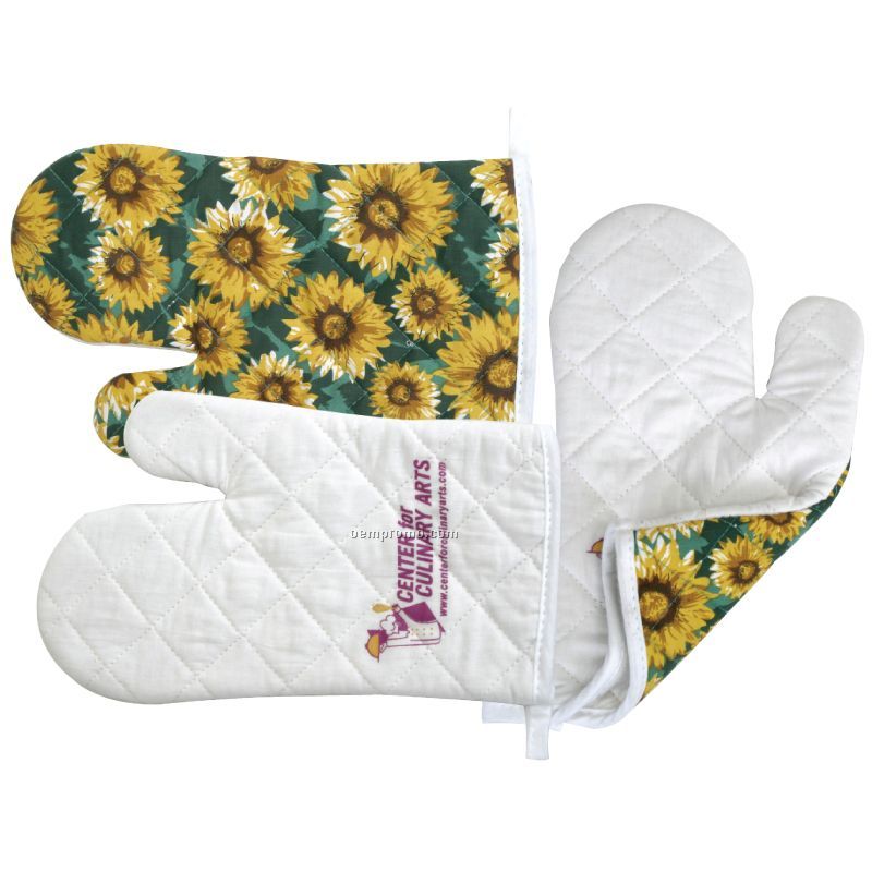 Quilted & Padded Cotton Oven Mitt