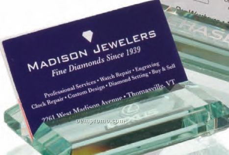 Atrium Glass Business Card Holder