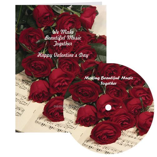 Beautiful Music Together Valentine Card With Matching CD