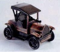Early American Bronze Metal Pencil Sharpener - Model T Car