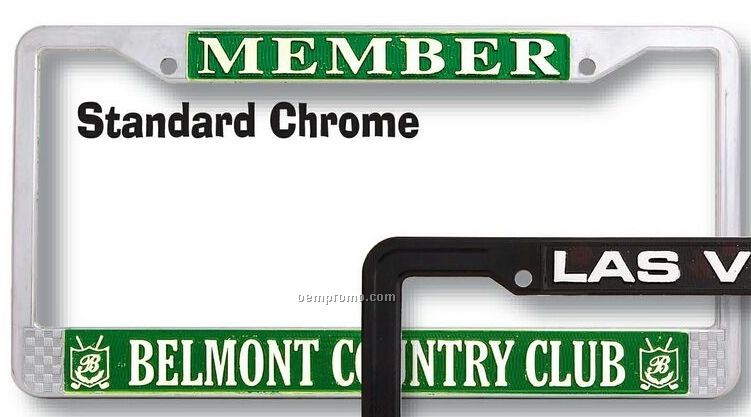 Standard Chrome Die Cast License Plate Frame