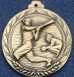 1.5" Stock Cast Medallion (Baseball/ Male 2)