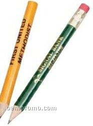 3-1/2" Round Standard Golf Pencil With Eraser