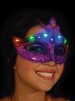 Blank Flashing Mardi Gras Face Masks