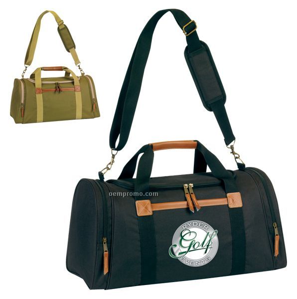 Deluxe Duffle W/ Leatherette Trim