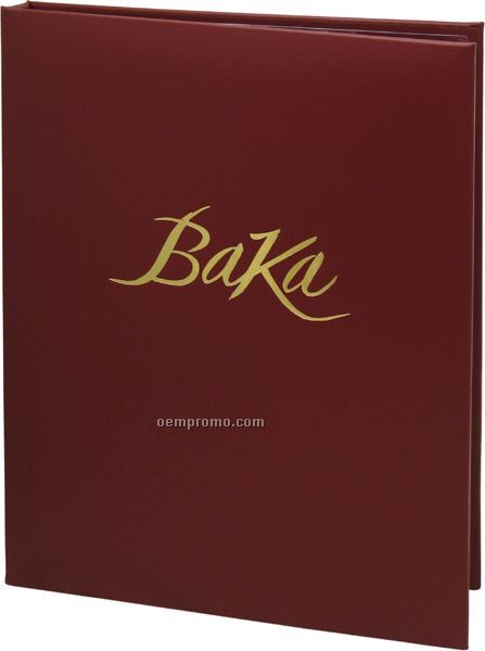 custom embossed 3 ring menu binder