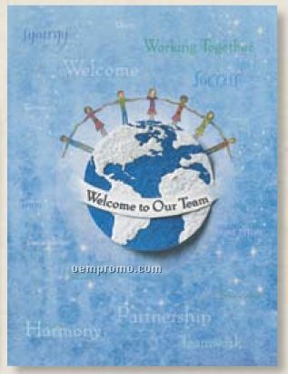 Recognition Welcome Card With Earth Seed Decoration