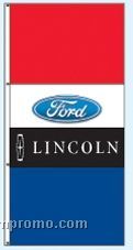 Single Face Dealer Interceptor Drape Flags - Ford/Lincoln