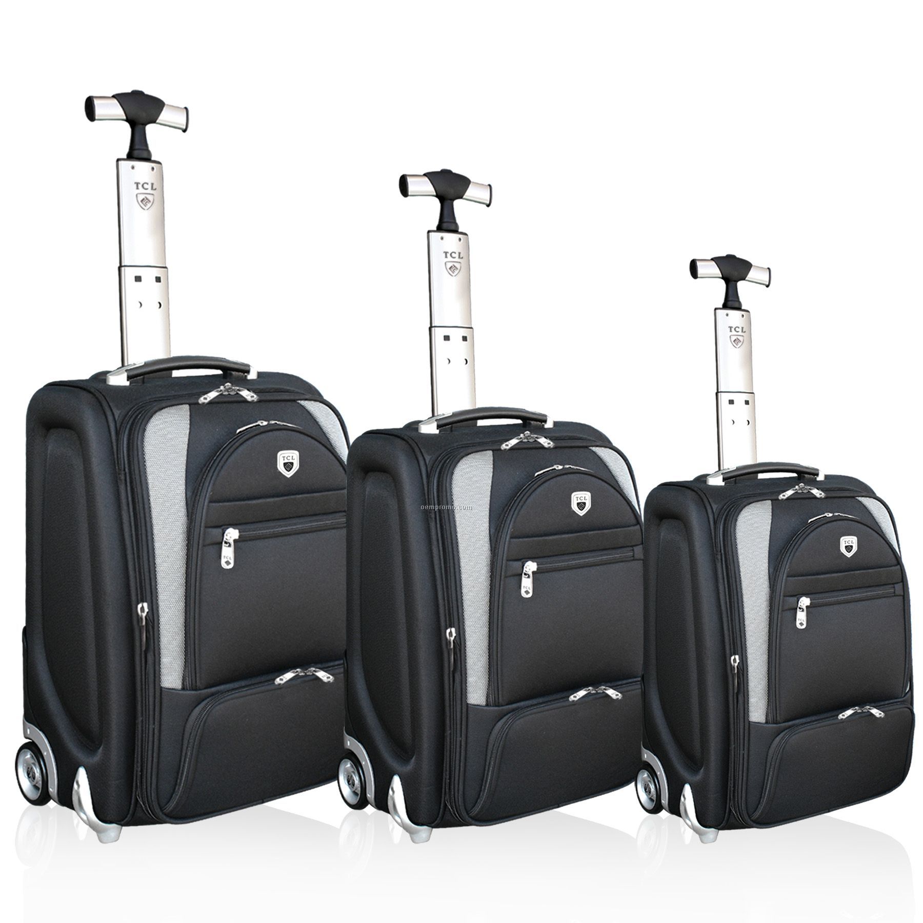 3pc Expandable Luggage Set W/Sturdy Mono Handle System