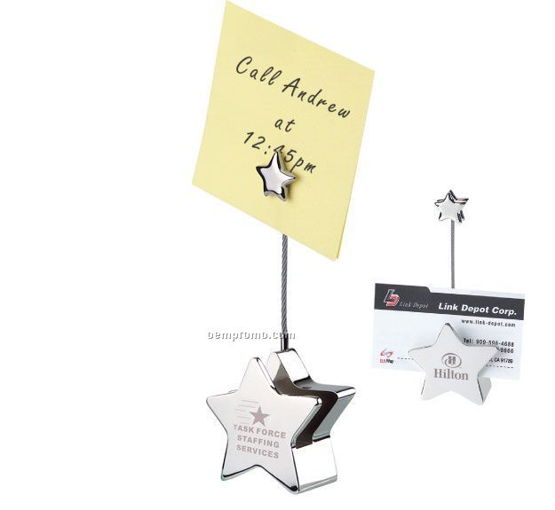 Starlet Business Card Holder And Magnet Message Clip