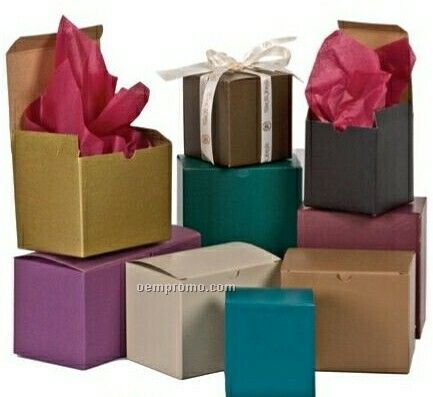 Tinted Kraft Gift Box (4