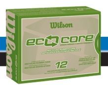Wilson Eco Core Golf Ball With Recycled Rubber Tire Core - 12 Pack