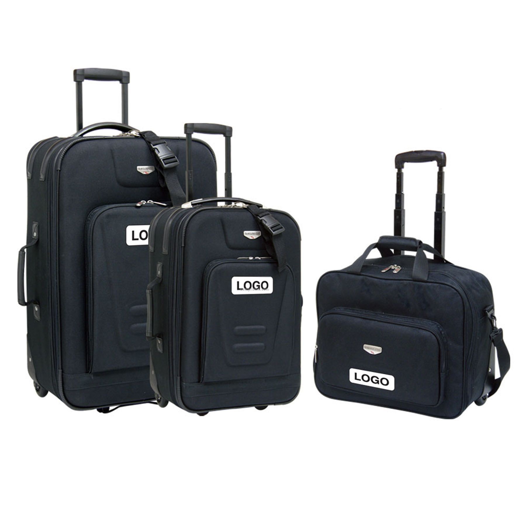 4 PC Milano II Expandable Polyester Luggage