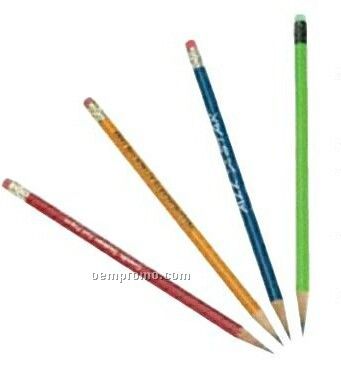 Round Full Length Pencil With Eraser