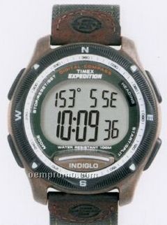 Timex Expedition Big Digital Watch W/Compass 24 Hour Countdown Timer