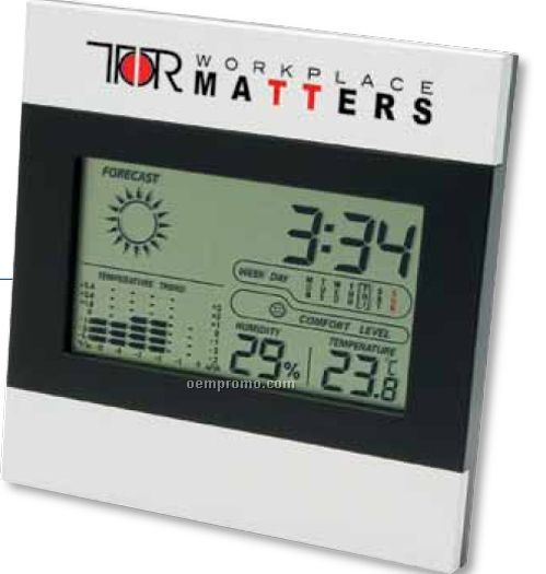 Two Tone Clock And Weather Station