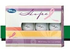 Wilson Hope Golf Ball - Pink Ribbon - 12 Pack