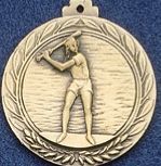 2.5" Stock Cast Medallion (Baseball/ Female)