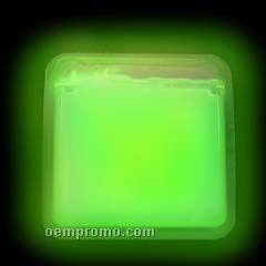 Green Square Glow Badge