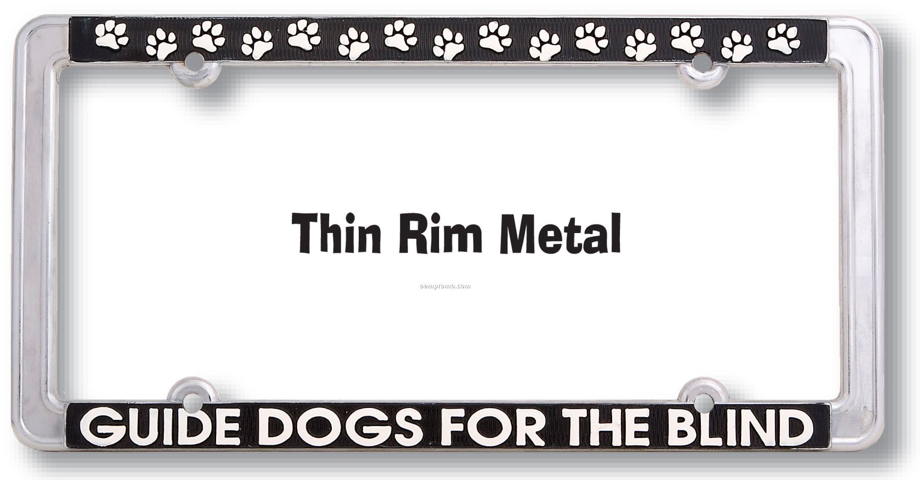 Thin Rim Die Cast License Plate Frame