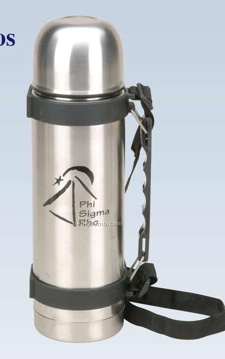 32 Oz. Stainless Steel Vacuum Thermos (Screened)