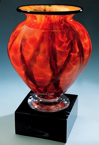 Diamond Blaze Cauldron Vase (4.5