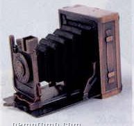 Early American Bronze Metal Pencil Sharpener - Camera