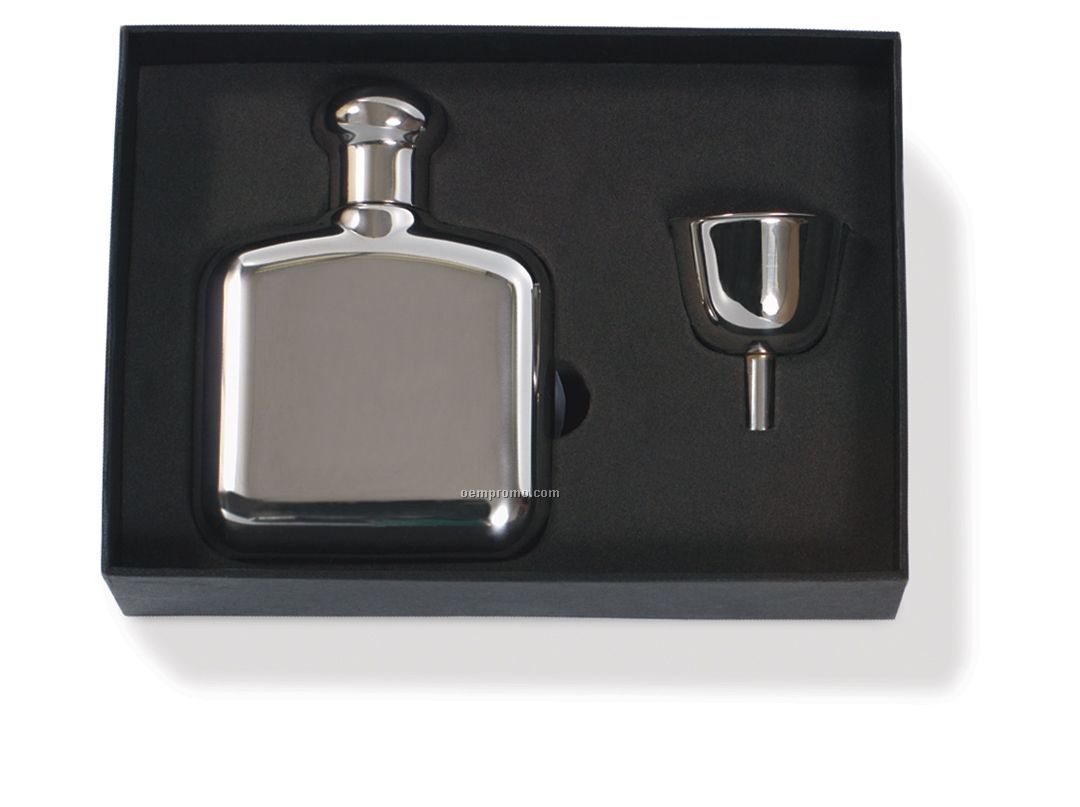 Squire's Flask Set With Mini Funnel