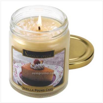 Vanilla Pound Cake Scent Candle W/ 45 Hour Burn Time