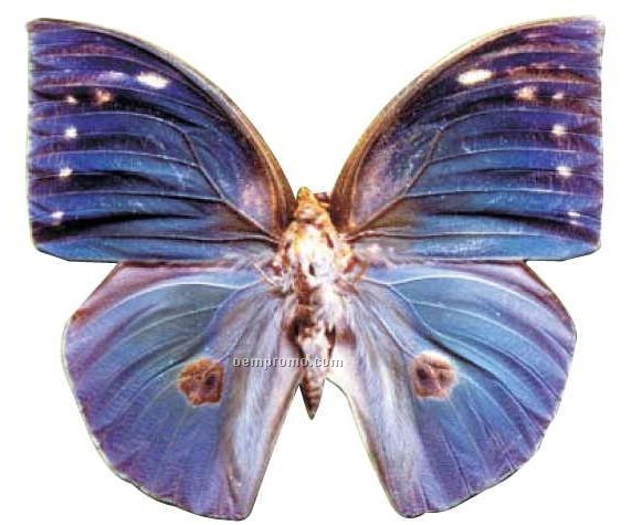 Blue Butterfly Acrylic Coaster W/ Felt Back