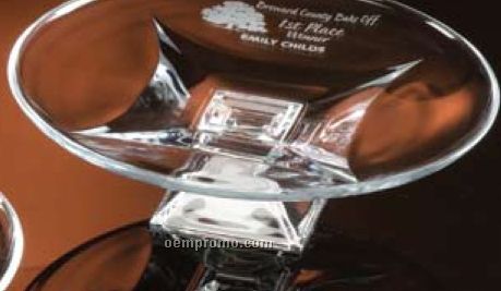 Chara Footed Centerpiece Crystalline Award (13")