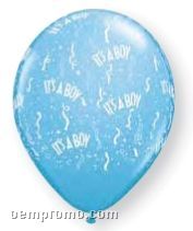 11" Blue It's A Boy Printed Latex Balloon