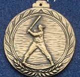 2.5" Stock Cast Medallion (Baseball/ Male 1)