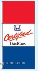 Single Face Dealer Interceptor Drape Flags - Certified Used Cars