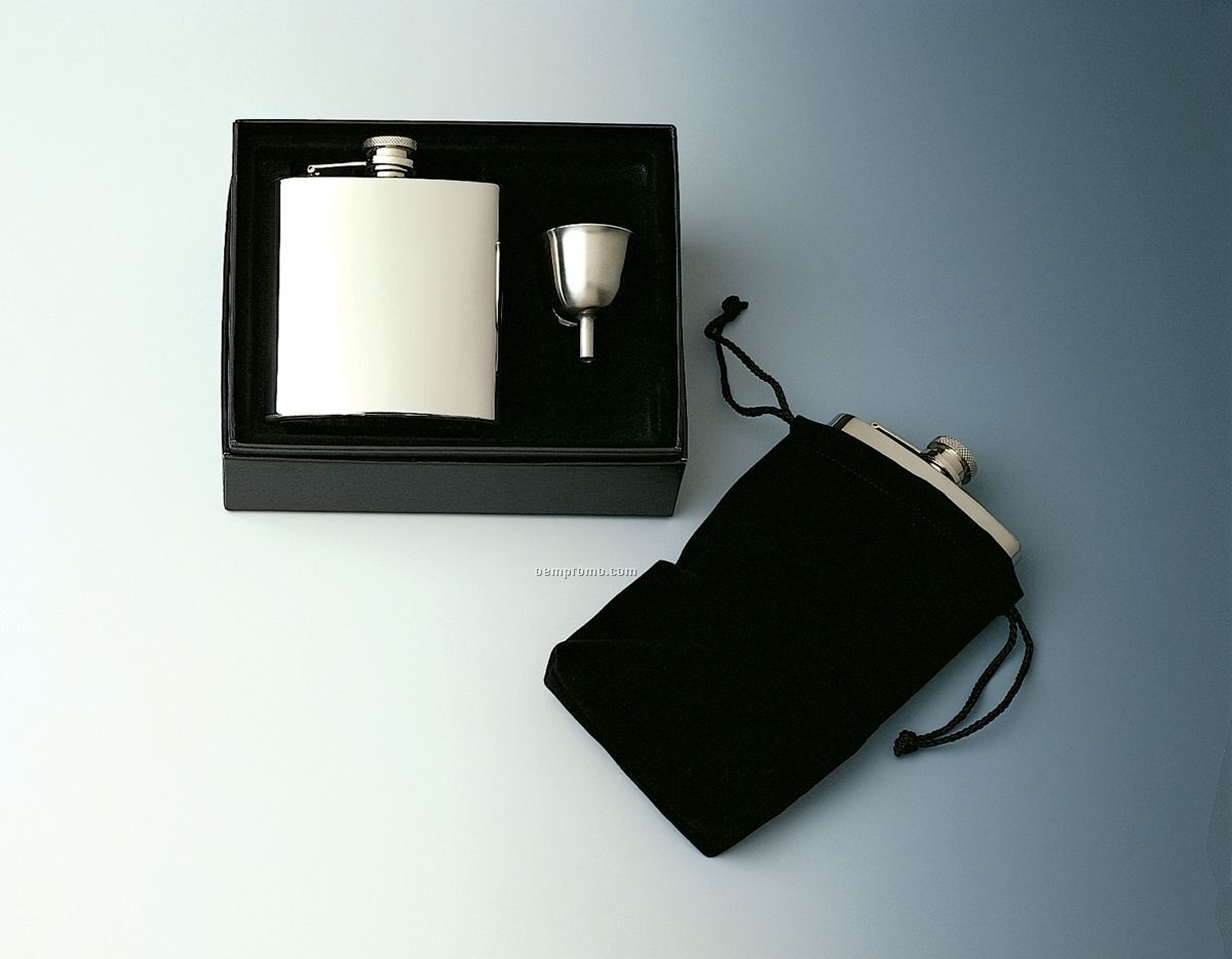 Captive Top Pocket Flask Gift Set