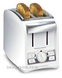 Hamilton Beach 2 Slice, Cool Touch, 4 Function Toaster, White & Chrome