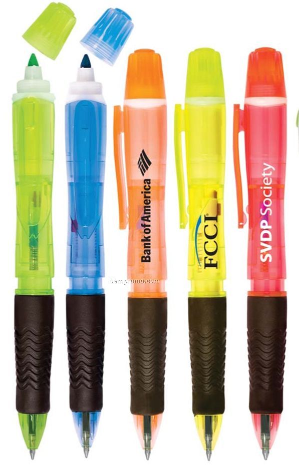 Neon Tri-twist Pen/ Pencil/ Highlighter