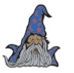 Stock Wizard Mascot Chenille Patch