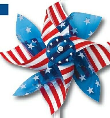 Usa Flag Pinwheel (6")